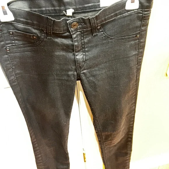 RAG & BONE~ Black Women Stretchy Jeggings/Leggings - Picture 4 of 10
